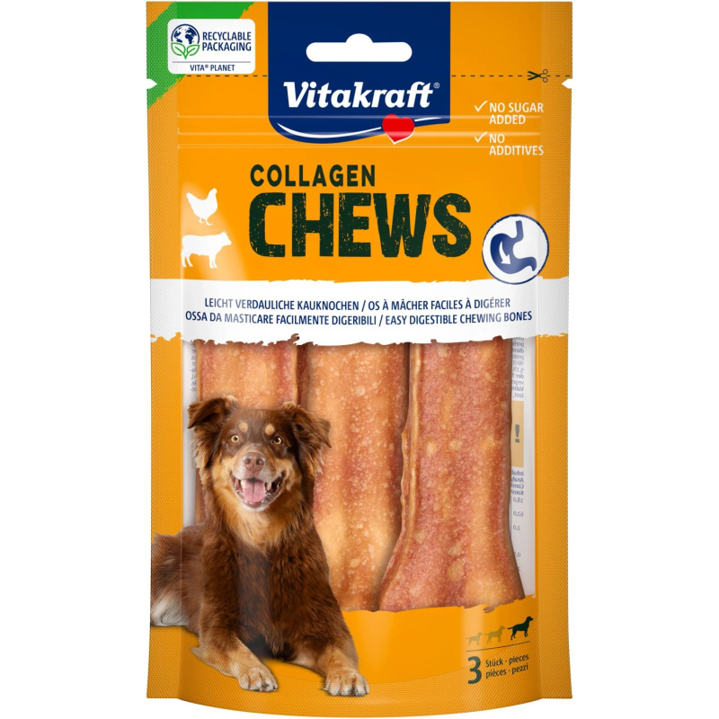 Vitakraft Pochoutka pro psy CHEWS Collagen kost 110 g