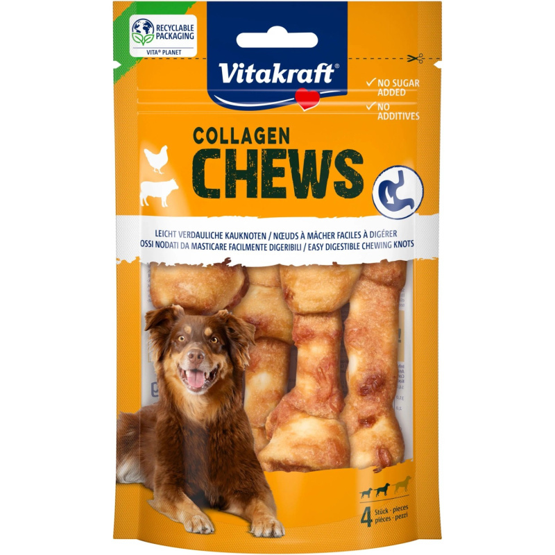 Vitakraft Pochoutka pro psy CHEWS Collagen uzel 80 g