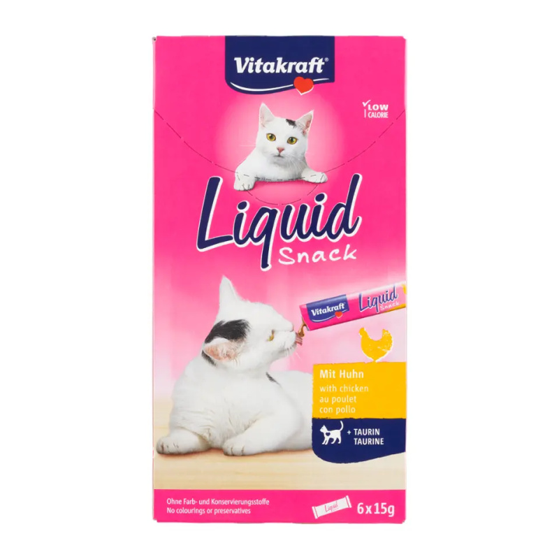 Vitakraft Liquid Snack Tekutý pamlsek pro kočky s kuřecím