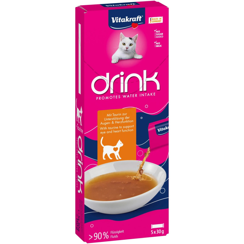 Vitakraft Cat Drink kuřecí + Taurin 5x30 g