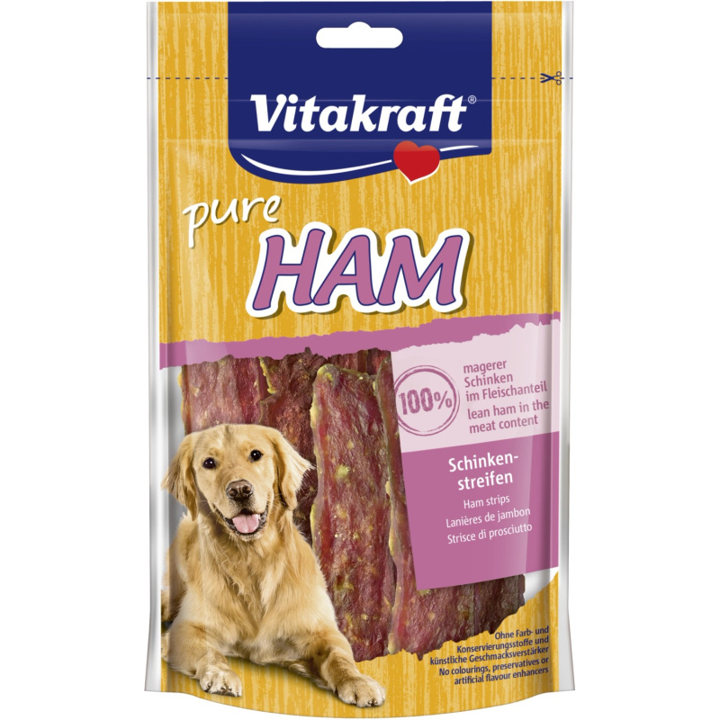 Vitakraft Pochoutka pro psy HAM šunkové plátky 80 g