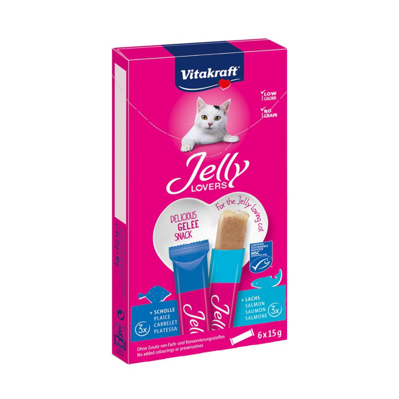 VITAKRAFT Jelly Lovers MP losos / platýs 90 g