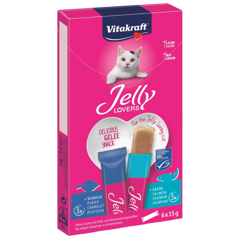 VITAKRAFT Jelly Lovers MP losos / platýs 90 g