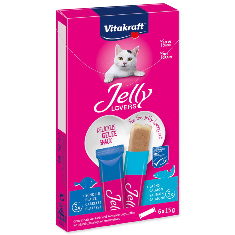 VITAKRAFT Jelly Lovers MP losos / platýs 90 g