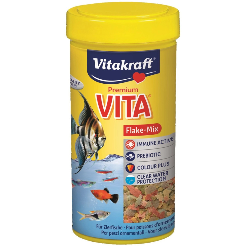 Vitakraft Kompletní krmivo pro akvarijní ryby Premium Vita Flake-Mix 250 ml