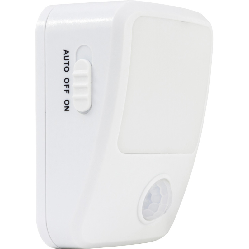 Noční LED světlo s detektorem pohybu na baterie, bílé