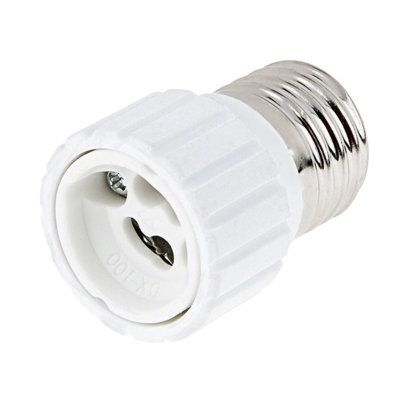 REV Adaptér objímky E27/GU10, 250 V, bílý