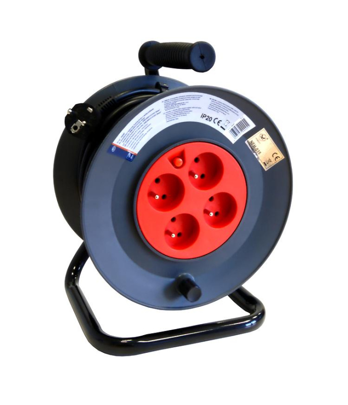 Prodlužovací kabel na bubnu 4 zásuvky 25m