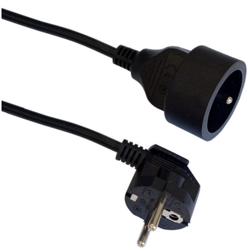 Prodlužovací kabel 5m/1zásuvka černá 28219