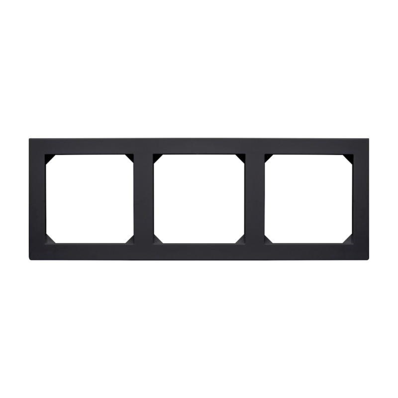 Rámeček 3-násobný Cubus, grafitová