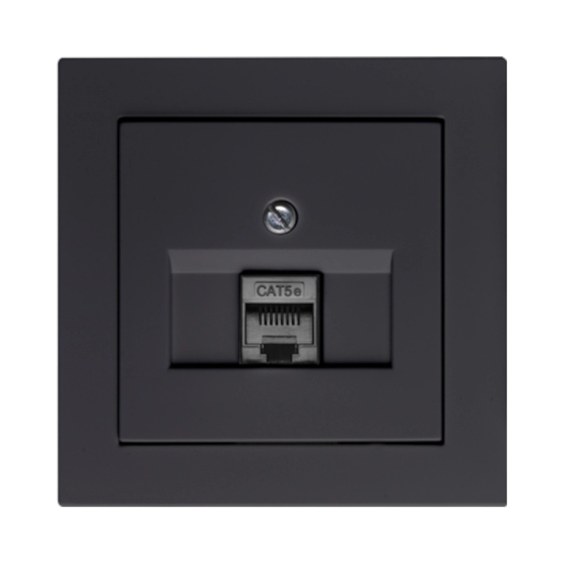 Zásuvka RJ45 CAT 5E Cubus, grafitová