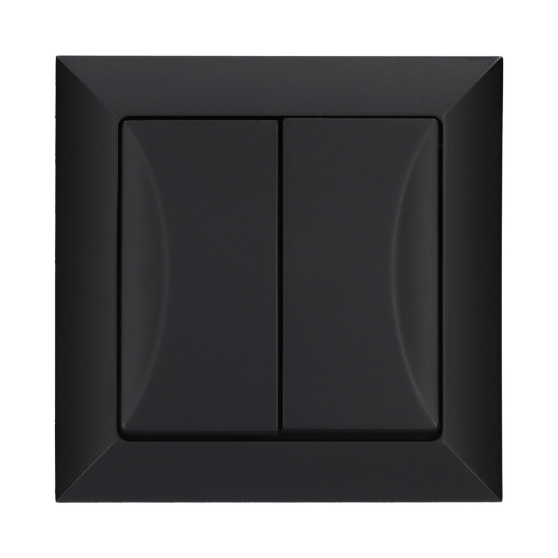 Spínač žaluziový Pola, černá