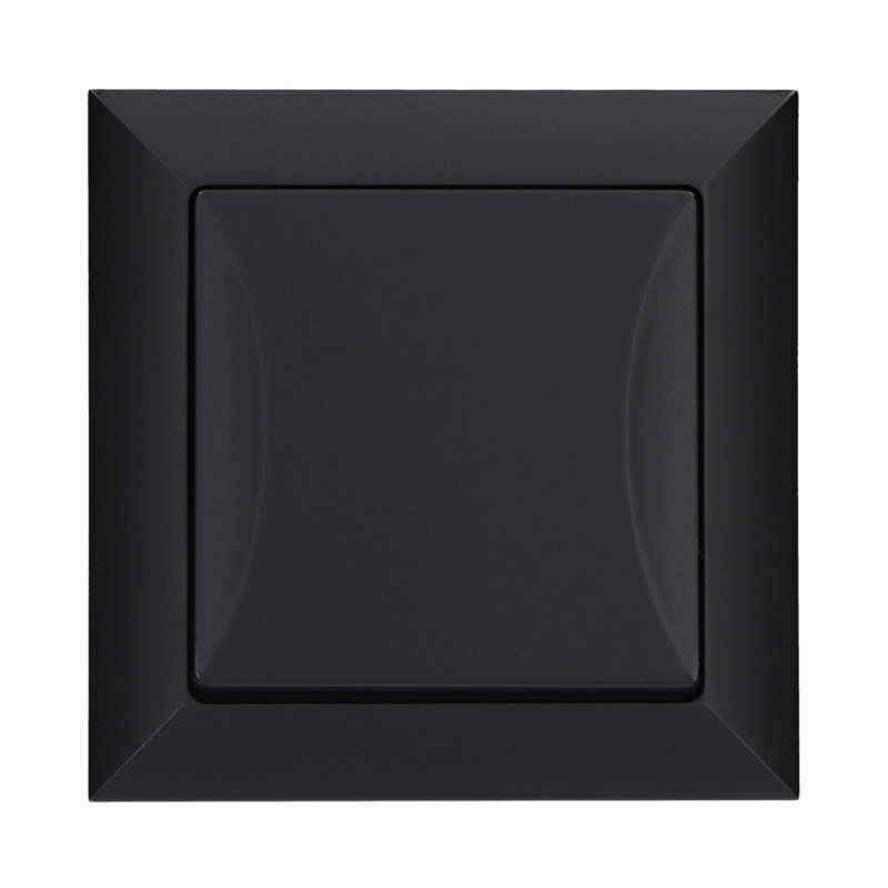 Vypínač křížový Pola, černá