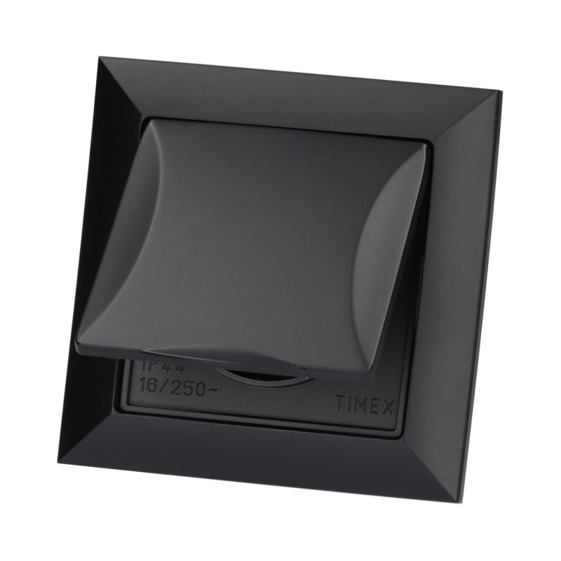 Zásuvka vodotěsná Pola, černá