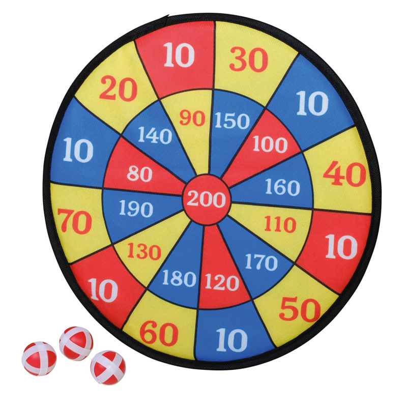 Happy People Terč na suchý zip se 3 míčky, pr. 37 cm