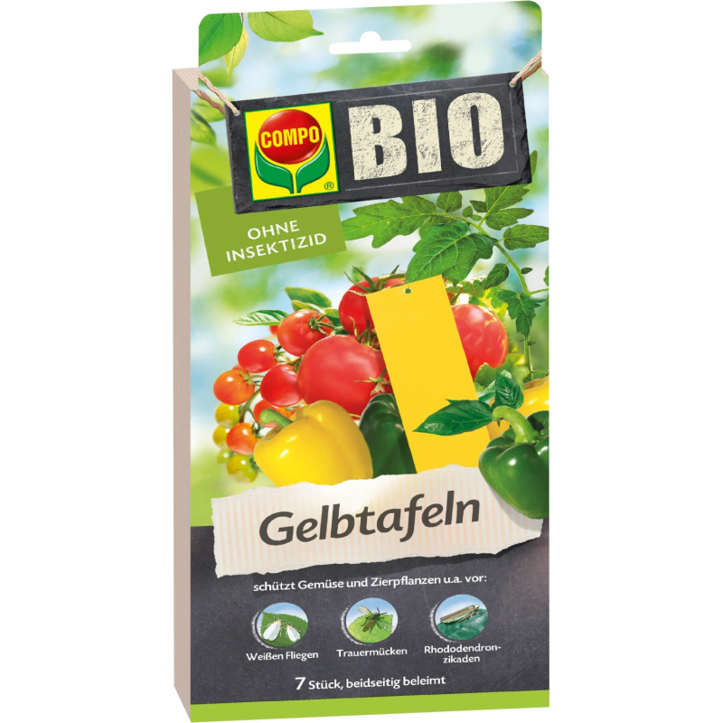 COMPO BIO Žluté lepové desky 7 ks