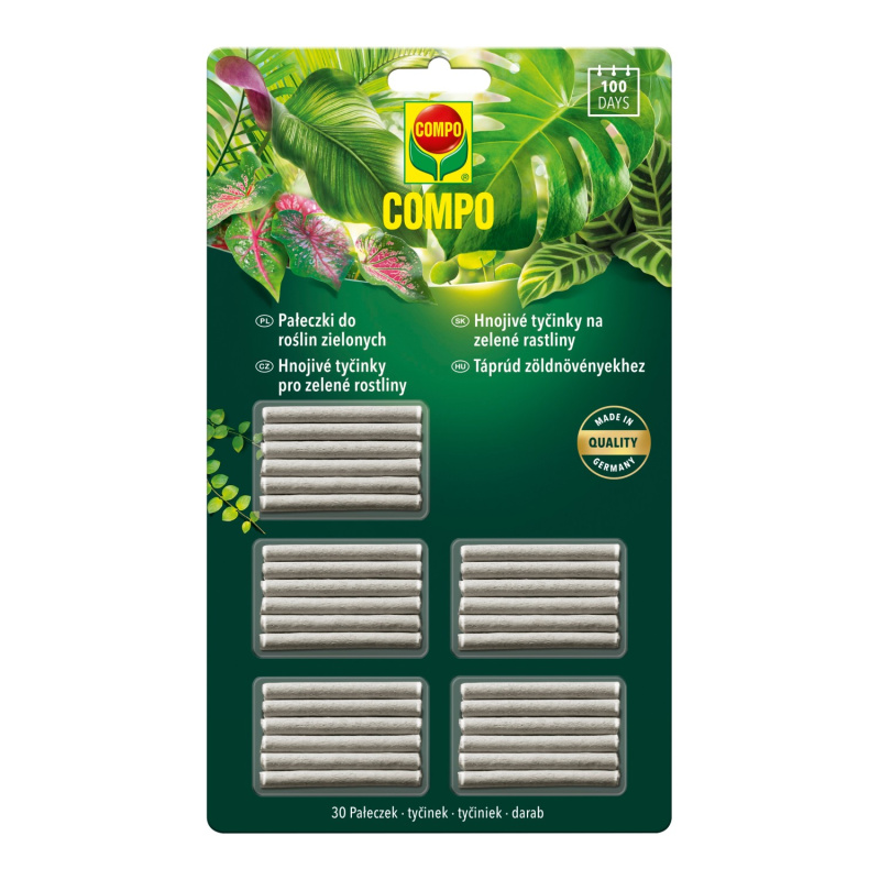 COMPO Hnojivé tyčinky pro zelené rostliny 30 ks