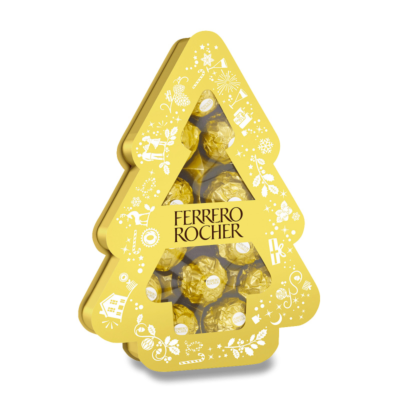 Ferrero Rocher Stromeček - lískooříškové pralinky - 150 g