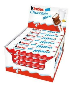 Kinder Maxi tyčinka z mléčné čokolády s mléčnou náplní
