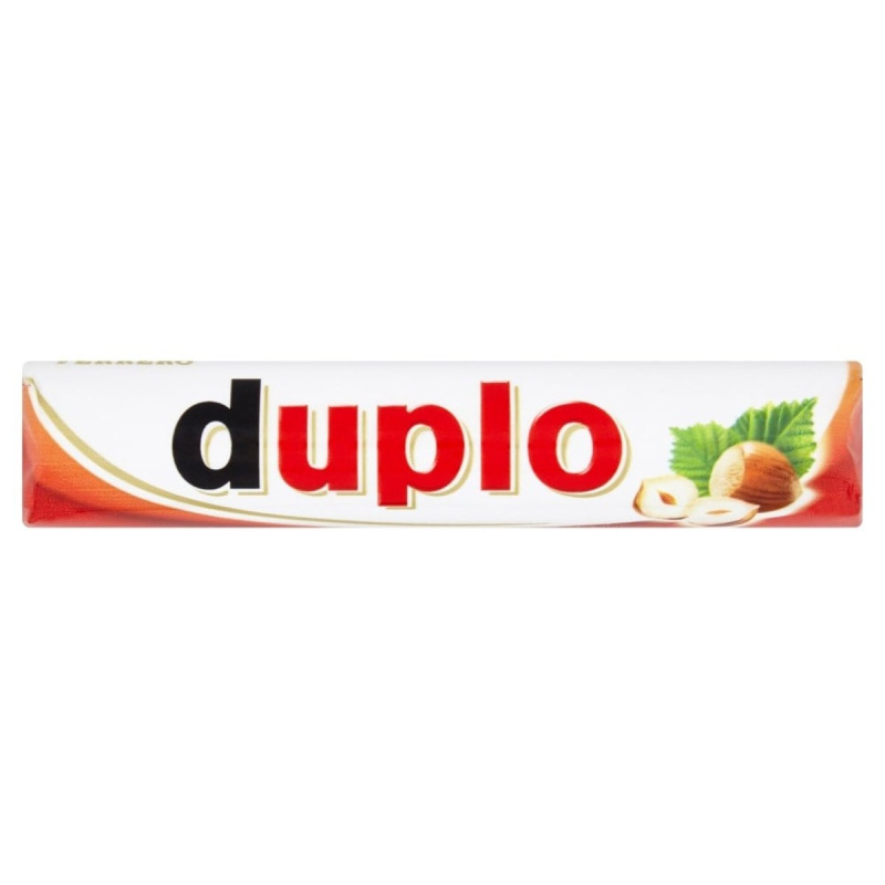 Ferrero Duplo Oplatka s polevou z mléčné čokolády a lískooříškovou náplní