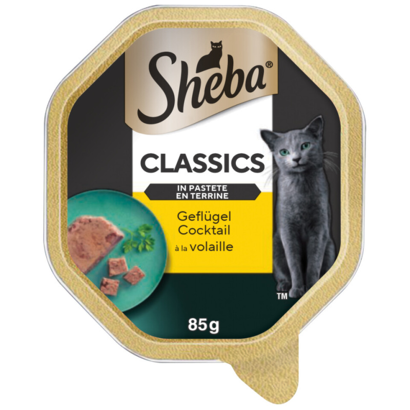 Sheba vanička Drůbeží paštika koktejl 85g