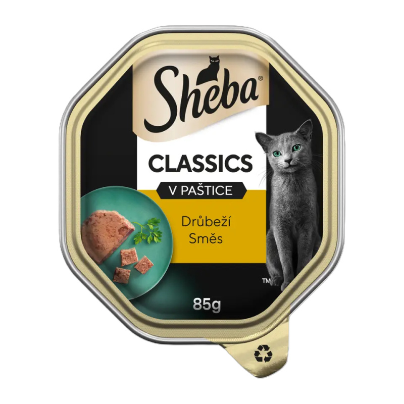 Sheba vanička Drůbeží paštika koktejl 85g
