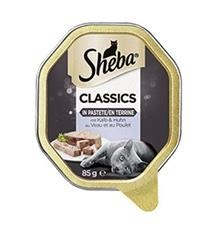Sheba vanička Telecí a kuřecí paštika 85g