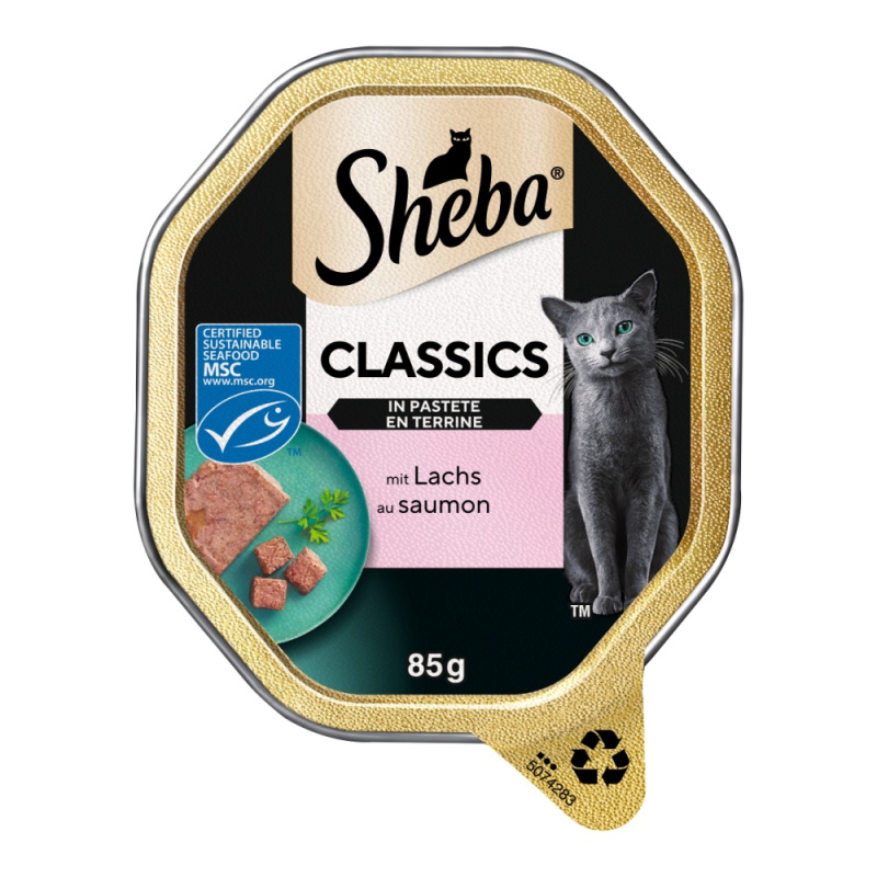 Sheba vanička Losos paštika 85g