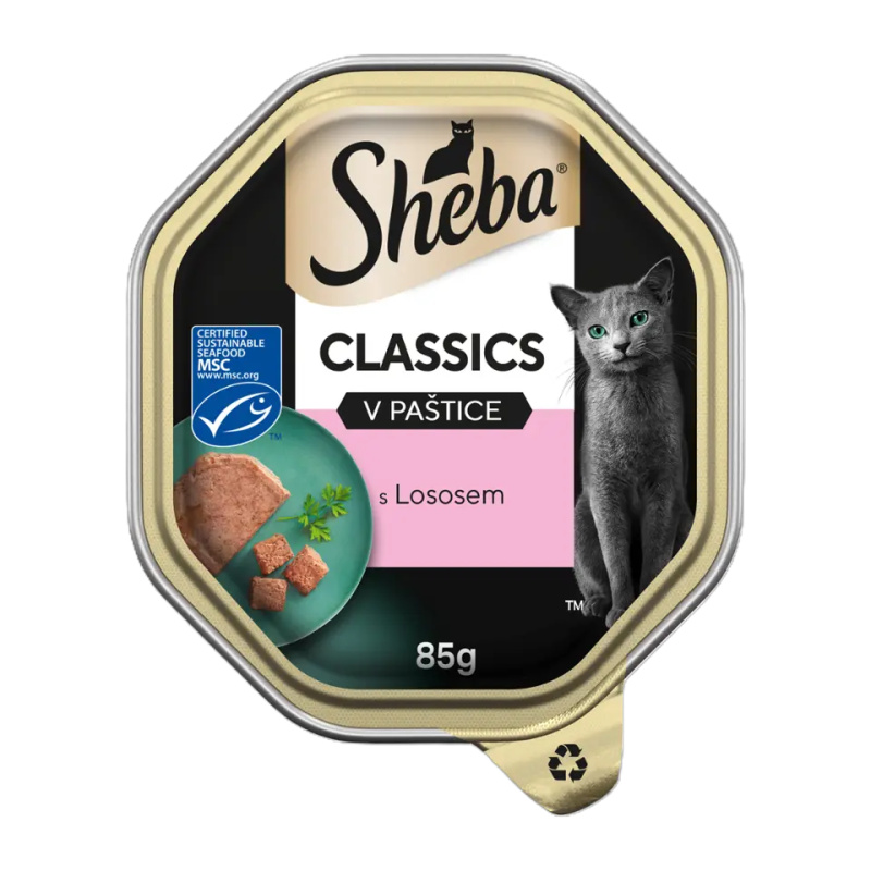 Sheba vanička Losos paštika 85g