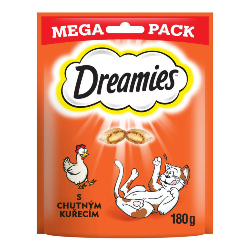Dreamies kočka pochoutka Mega Pack kuřecí  180g