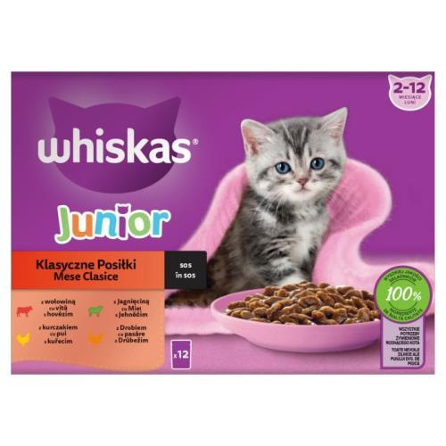 Whiskas Junior Klasický Výběr Ve Šťávě - 12x85g