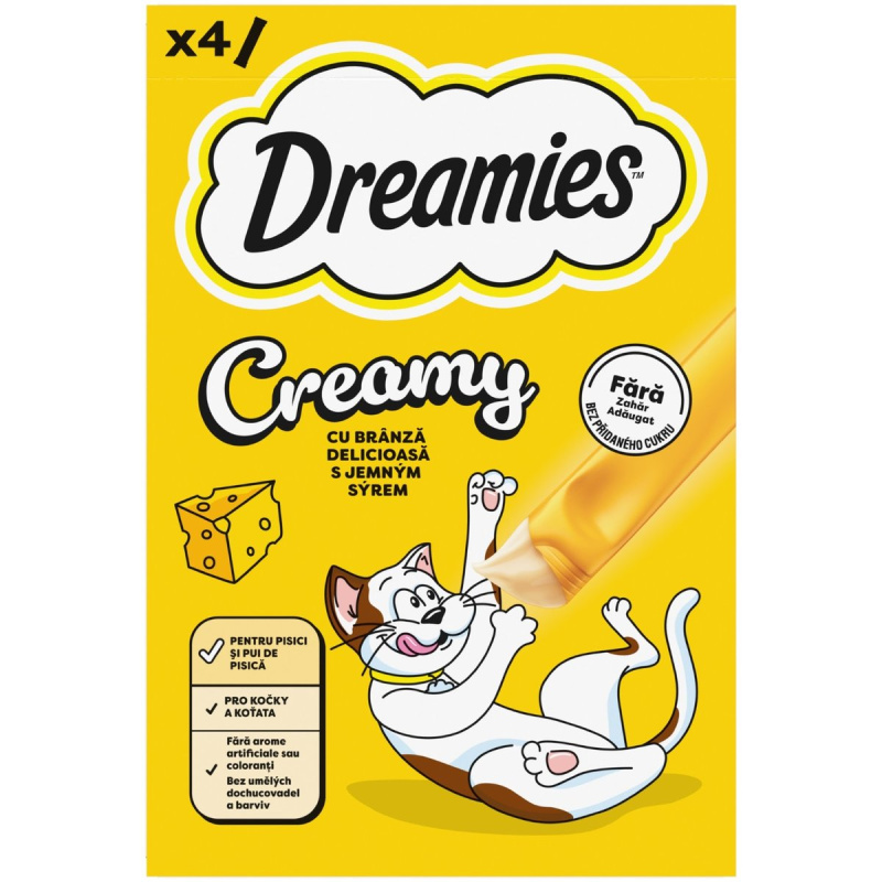Dreamies pochoutka creamy se sýrem 40g