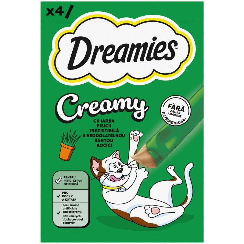Dreamies pochoutka creamy catnip 40g
