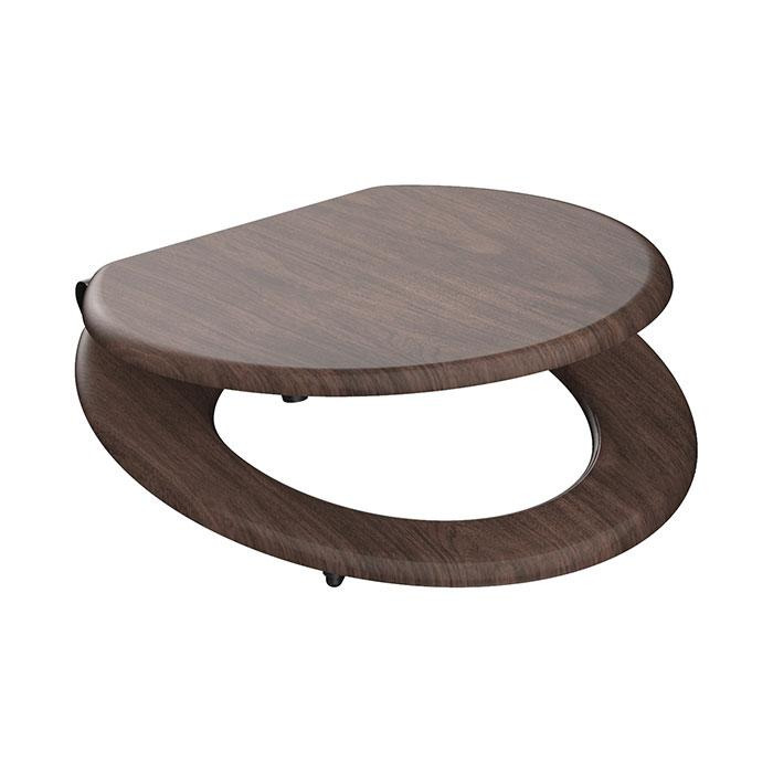 Schütte Wc Sedátko S Mechanismem Soft-Close Dark Wood Mdf