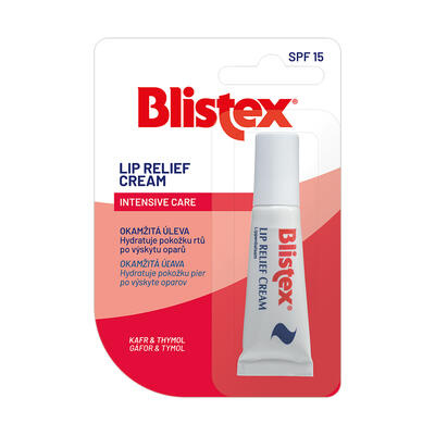 Blistex Lip Relief Cream balzám na suché a popraskané rty SPF 15 6 ml