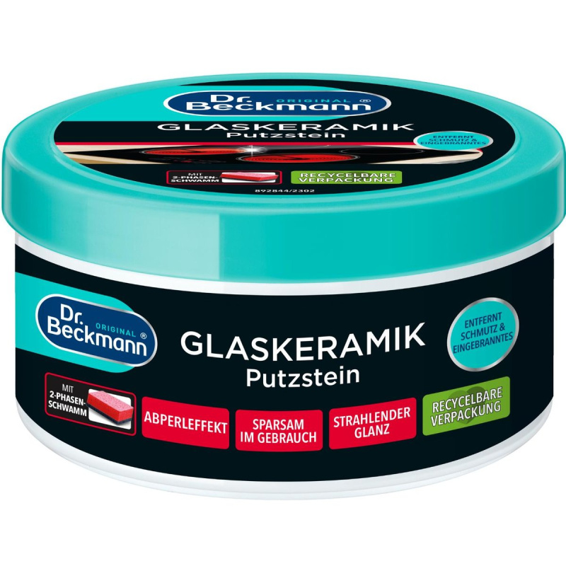 Dr. Beckmann Čistící pasta na sklokeramiku s houbičkou
