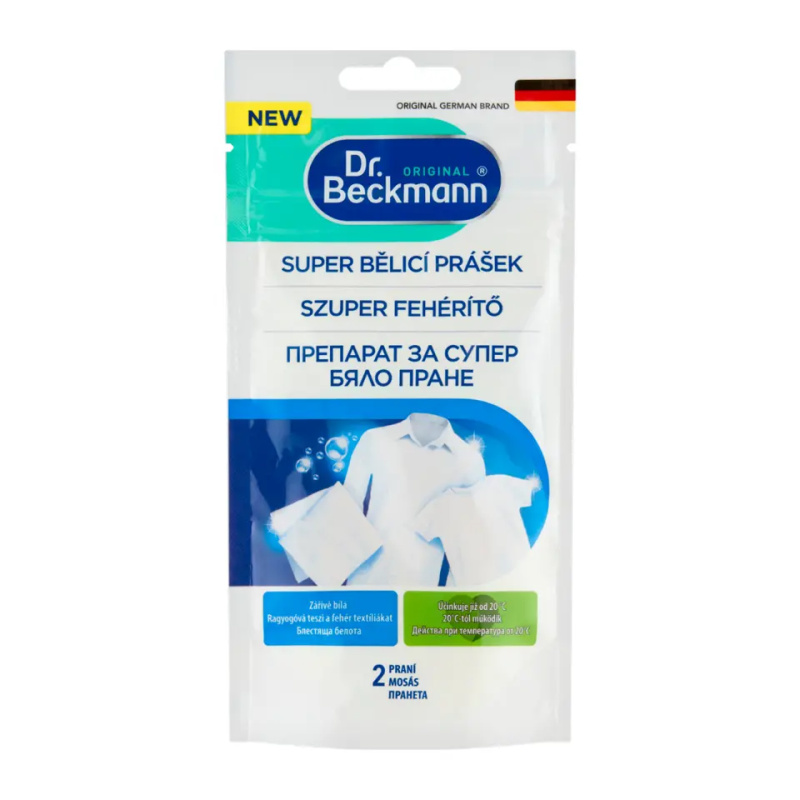 Dr.Beckmann Super bělicí prací prášek 2 dávky 80 g