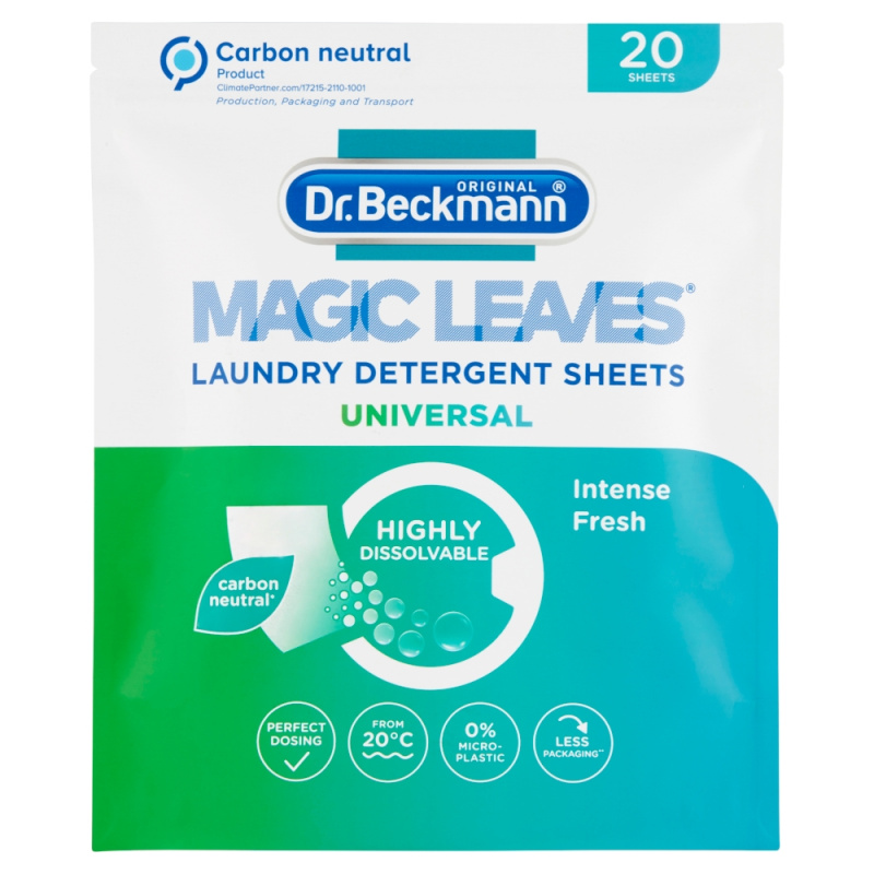 DR.BECKMANN Magic Leaves Universal Intense Fresh Prací ubrousky 20 kusů