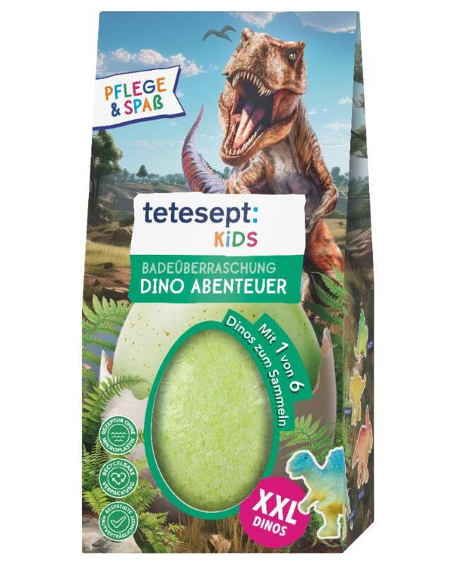 Tetesept Dobrodružství s dinosaury koupelová koule 190 g