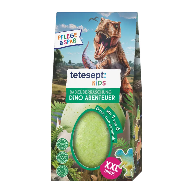 Tetesept Dobrodružství s dinosaury koupelová koule 190 g