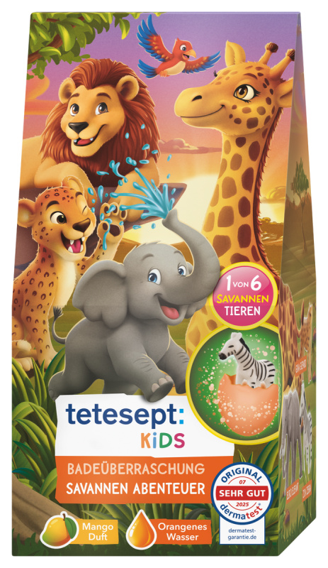 TETESEPT Koupelová koule dobrodružství na savaně 190 g