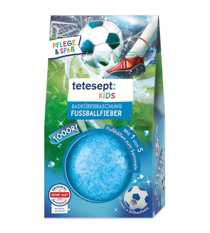 Tetesept Kids Fotbalová horečka koupelová koule 140 g