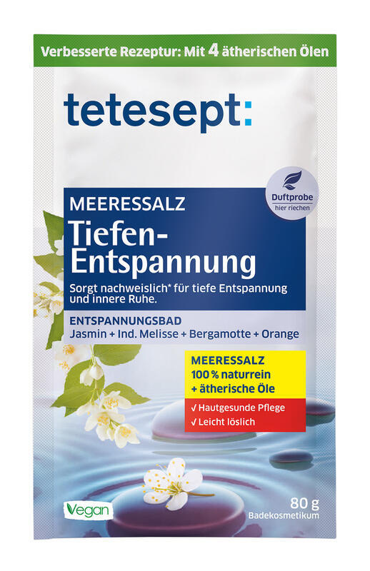 TETESEPT Mořská sůl do koupele Hluboké uvolnění 80 g