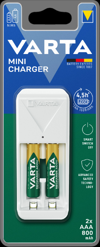 Nabíječka VARTA Mini Charger včetně 2 AAA 800 mAh