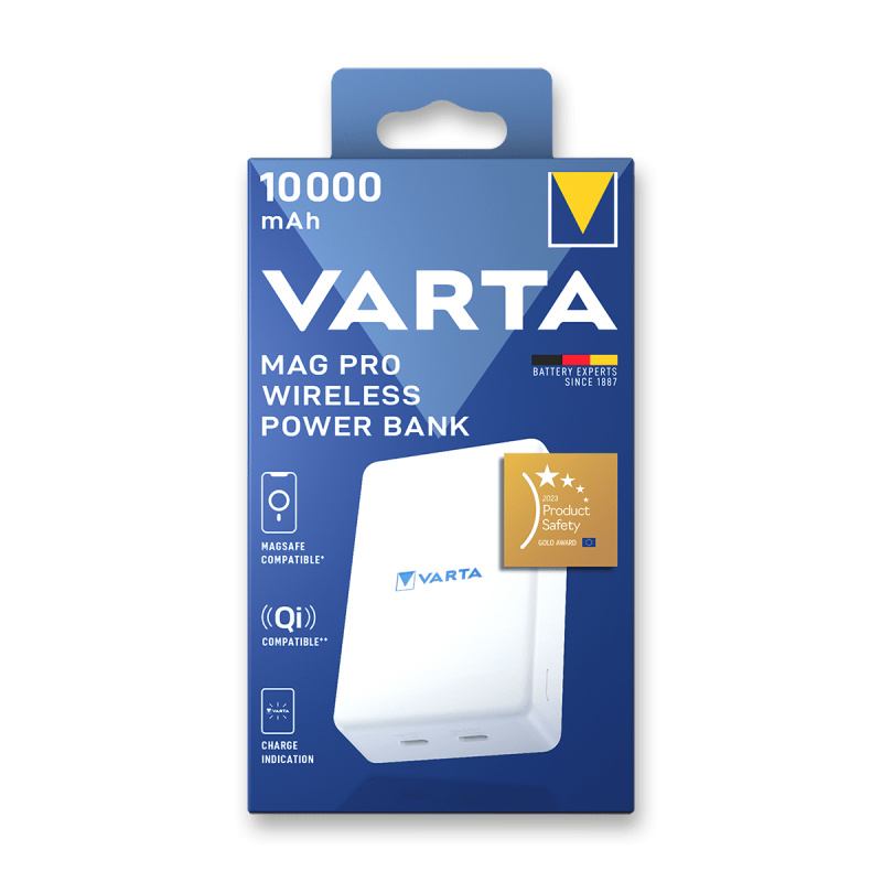 Varta Mag Pro - powerbanka - 10 000 mAh, bezdrátová
