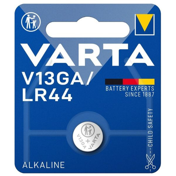 Knoflíková alkalická baterie LR44 V13GA VARTA