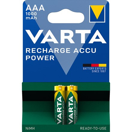Varta Accu Power - nabíjecí baterie - AAA 1000 mAh, 2 ks