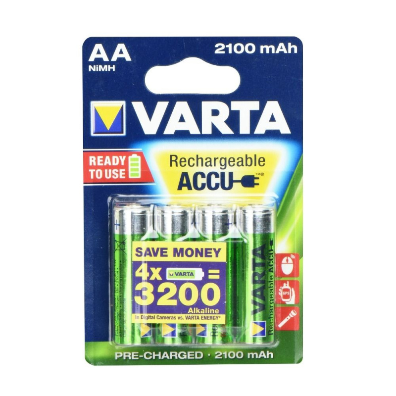 Varta Ready to use LR6/4BP AA nabíjecí baterie 2100 mAh (4ks)