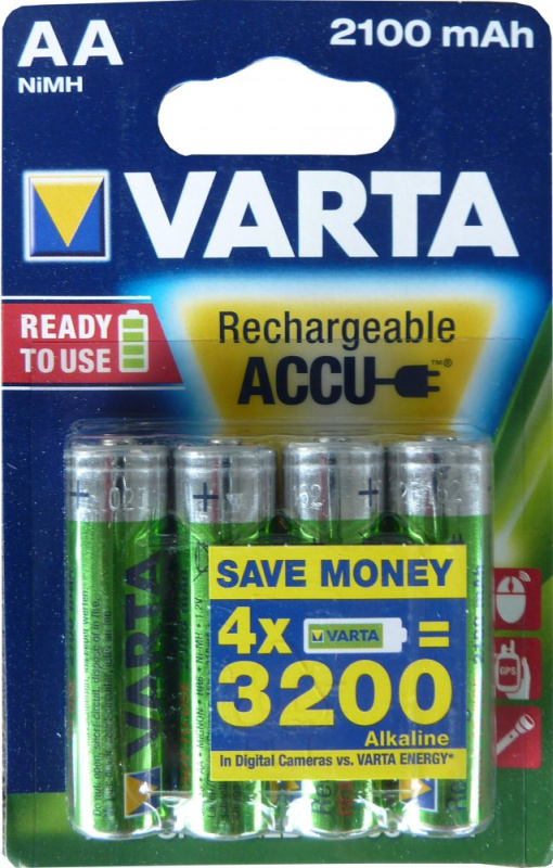 Varta Ready to use LR6/4BP AA nabíjecí baterie 2100 mAh (4ks)