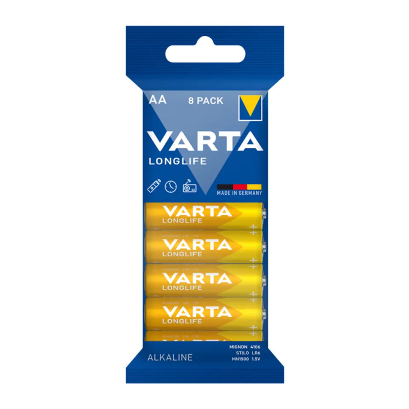 VARTA Baterie Longlife AA Mignon LR6 tužkové 8 ks